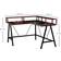 Homcom L-Shape Corner Gaming Desk Computer Table- Black & Red