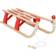 vidaXL Folding Sledge Wood Red 110cm