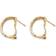 PalmBeach Two Tone Demi Hoops - Gold/Diamonds