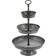 Deco 79 Galvanized 3 Tiered Server Cake Stand