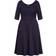 City Chic Cute Girl Elbow Sleeve Dress Plus Size - Navy