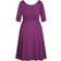 City Chic Cute Girl Elbow Sleeve Dress Plus Size - Plum