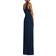 After Six Sleeveless Wrap Gown - Midnight Navy