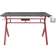 Homcom Daylla Gaming Desk- Black/Red