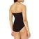 Anne Cole Twist Front Shirred One Piece - Black