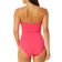 Anne Cole Twist Front Shirred One Piece - Hot Pinkie