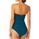 Anne Cole Twist Front Shirred One Piece - Deep Sea Blue