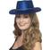 Smiffys Cowboy Glitter Hat Blue