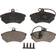 TRW Brake Pad Set GDB1057 Front