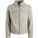 Jack & Jones Leather Look Biker Jacket - Grey/String