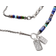 John Hardy Men's Beaded Dog Tag Necklace - Silver/Multicolour