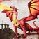 Shavel Dragon Blankets Orange (203.2x152.4cm)