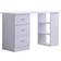 Homcom 3 Storage Shelves White Writing Desk 49x120cm