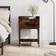 vidaXL 825897 Smoked Oak Bedside Table 31x40.5cm