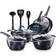 NutriChef Excilon Cookware Set with lid 11 Parts