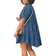 TheyLook Babydoll Jean Dress - Blue