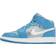 NIKE Air Jordan 1 Mid Washed Denim GS - Dutch Blue/White