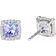 David Yurman Petite Chatelaine Pavé Bezel Stud Earrings - White Gold/Tanzanite/Diamonds