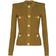 Balmain Knit Cardigan with Gold Buttons - Khaki