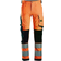 Snickers Workwear 6343 AllroundWork Hi-Vis Stretch Trousers - Hi Vis Orange/Black
