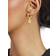 Sterling Forever Vermeil Drop Earrings - Gold/Transparent