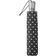 Totes Titan Auto Open Close Umbrella -Black/White Swiss Dot