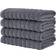 Classic Turkish Towels Luxury Ribbed Guest Towel Grey (81.3x50.8cm)