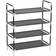 vidaXL 245628 Black Shoe Rack 23.6x26.4"