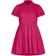 City Chic Tier Shirt Dress - Pop Pink