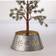 GlitzHome Snowflake Cutout Tree Collar with Light String Shade 21.6"