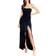Dress The Population Kai Gown - Black