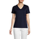 Lands' End Women's Tall Relaxed Supima Cotton Short Sleeve V-Neck T-Shirt - Radiant Navy