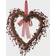 GlitzHome Valentine's Berry Heart Decoration 17"