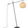 QAZQA Oriental Natural/Black Gulvlampe