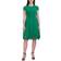 Donna Ricco Lace Trim A-Line Dress - Lucky Green