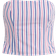 Favorite Daughter Women's The Lanai Top - Blue/Pink Pinstripe