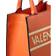 Valentino Marie Lavoro Leather Tote Bag - Orange