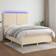 vidaXL Fabric Letto Continentale