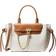 Michael Kors Hamilton Legacy Small Logo Belted Satchel - Vanilla/Acrn