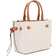 Michael Kors Hamilton Legacy Small Logo Belted Satchel - Vanilla/Acrn
