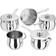 Stellar 1000 Deep Cookware Set with lid 5 Parts