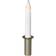 Star Trading Candela LED con supporto bianco-oro oro, bianco