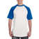 Augusta Men's Short Sleeve Baseball T-shirt - White/Royal