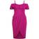 City Chic Flirtation Dress Plus Size - Cerise