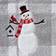 SKL Home Whistler Snowman Bath Towel Gray (121.9x61)