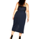 City Chic Lace Touch Dress Plus Size - Navy