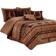 Chezmoi Collection Sedona Bed Linen Brown (233.7x228.6cm)