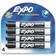 Expo Low Odor Dry Erase Markers Chisel Tip Black 4-pack