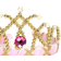 Den Goda Fen Diadem Prinsessa Sammetsrosa Deluxe