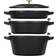 Staub - Set mit Klappe 3 teile